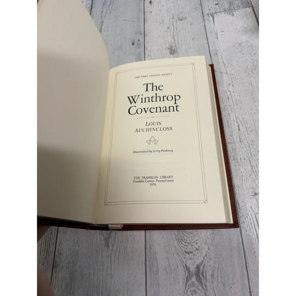 THE WINTHROP COVENANT The Franklin Library Leather 1st Edition Society Slipcover